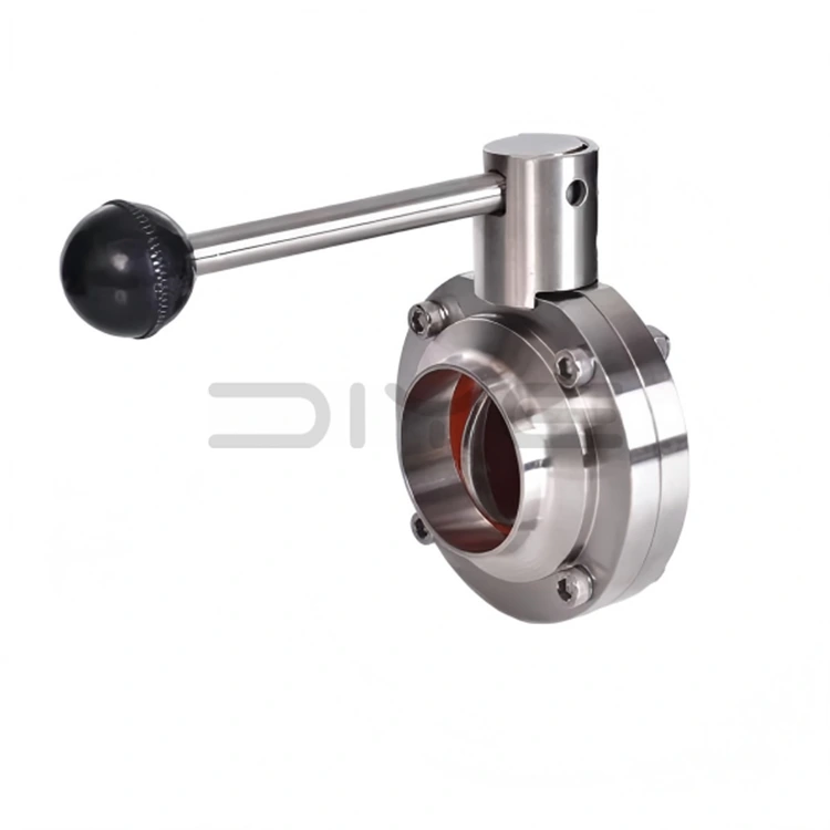 Světelný SMS sanitární motýlkový ventil